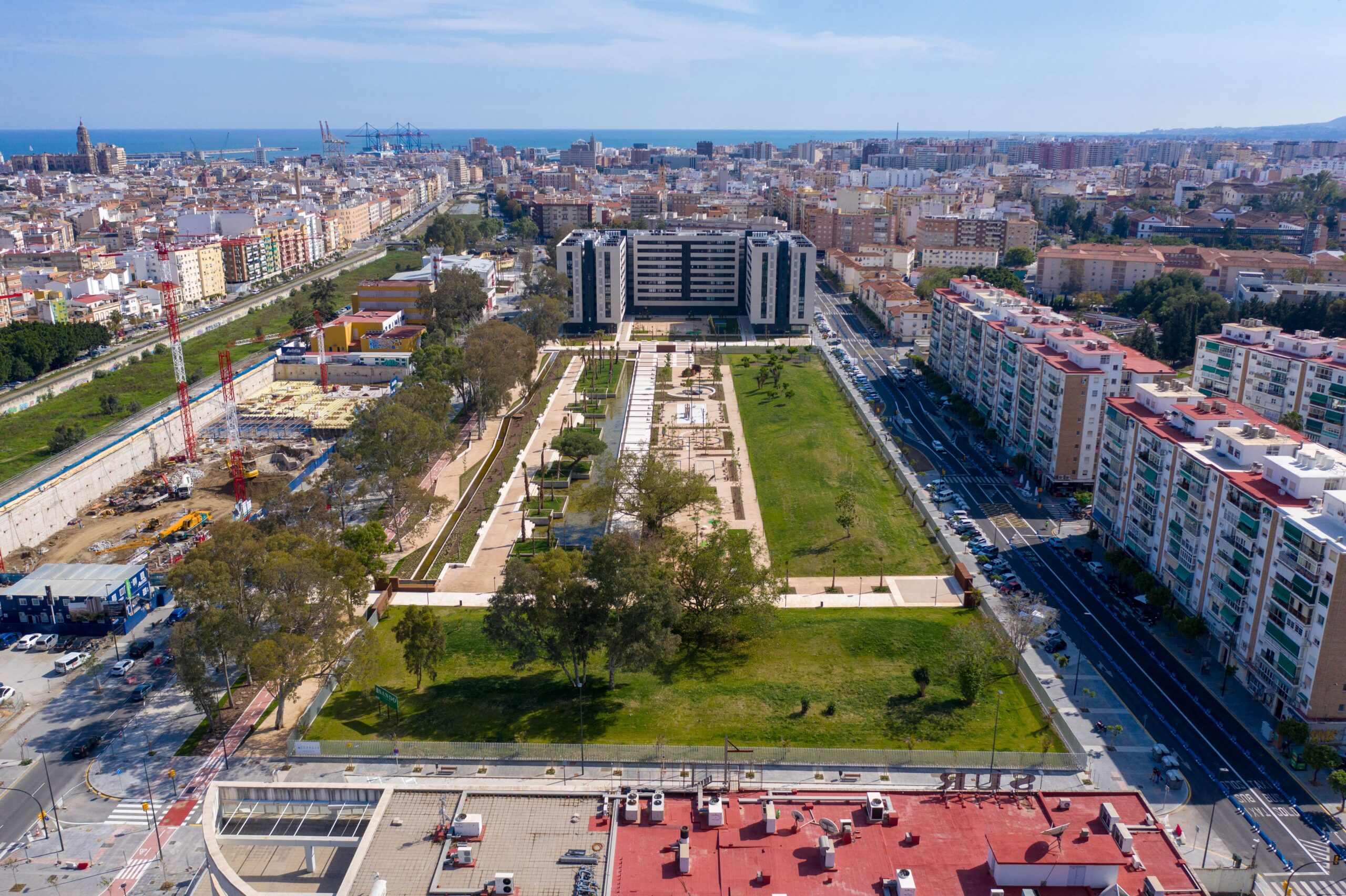 una fotografía aérea con drones en Málaga