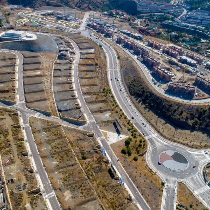 Fotografía aérea urbanización Colinas del Limonar Málaga