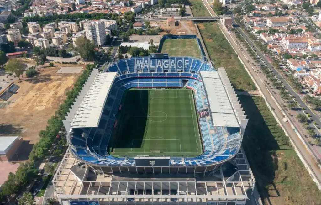 Estadio del Málaga. Escair