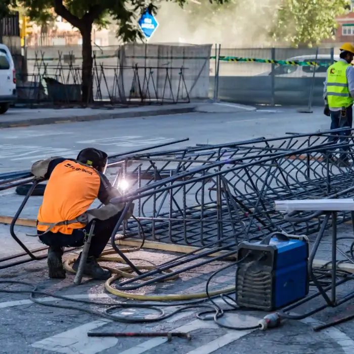 fotografía industrial del metro de málaga
