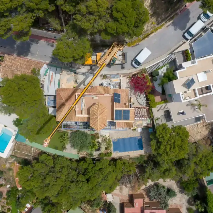 Inspección técnica de cubiertas y tejados con drones Málaga