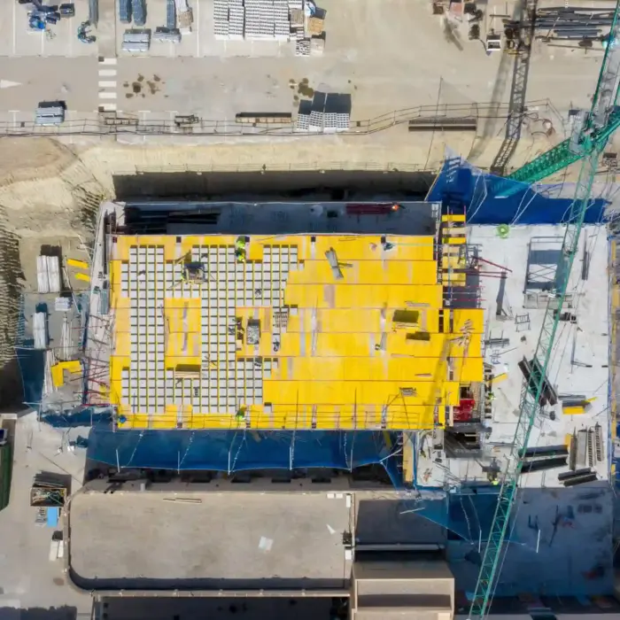 Documentación de planta en la zona de ampliación de Hospiten